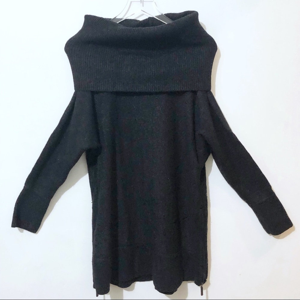 Soft Surroundings |Cashmere Blend Side Zip Sweater